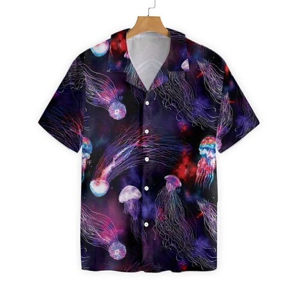 Vibrant Galaxy Print Button-Down Shirt - Size Large” Size Large” Preowned - Picture 2 of 5